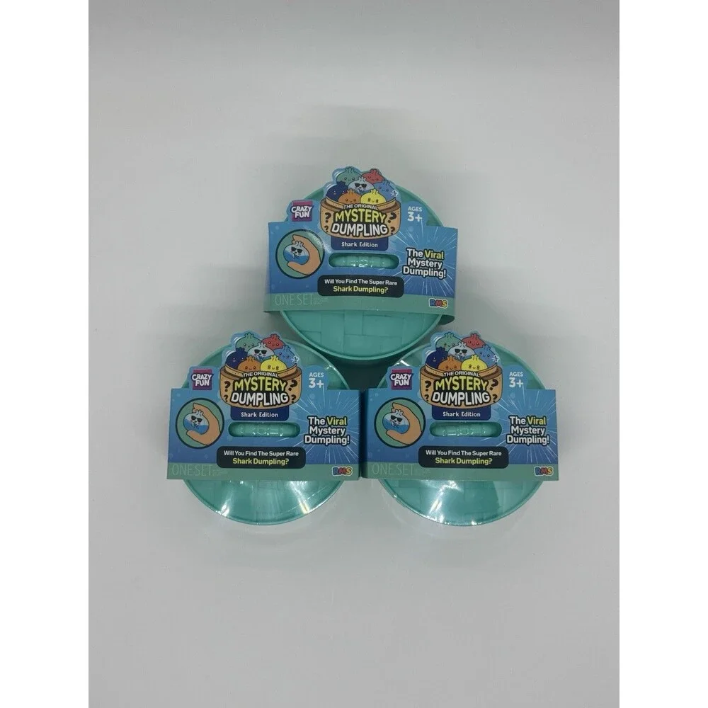 LOT OF 3 Sealed Five Below RMS Mystery Dumpling Shark Edition Brand-New RARE
